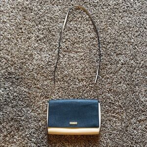 Kat spade black and tan purse